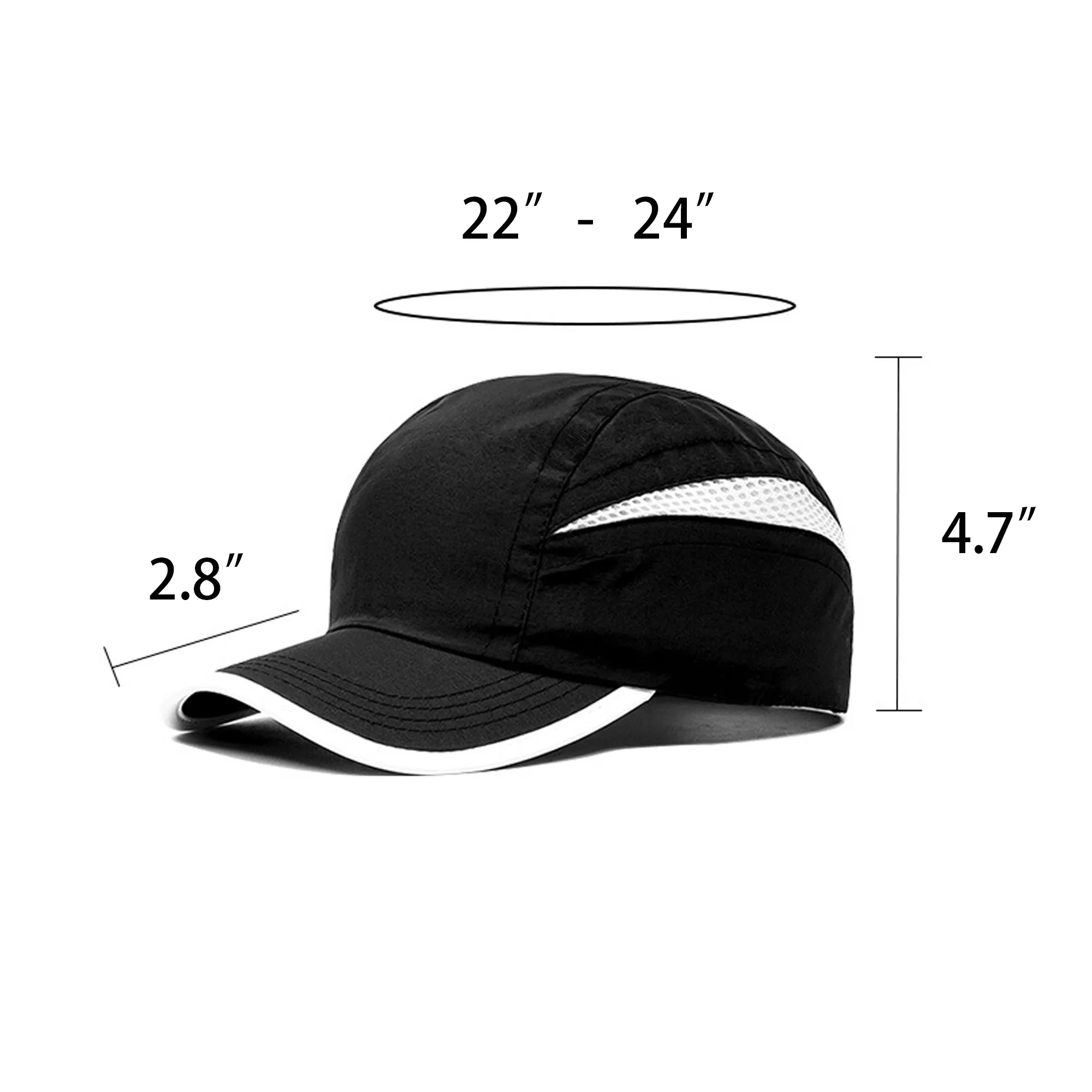 Nylon Quick-dry Mesh Baseball Cap MOQ 10PCS 6