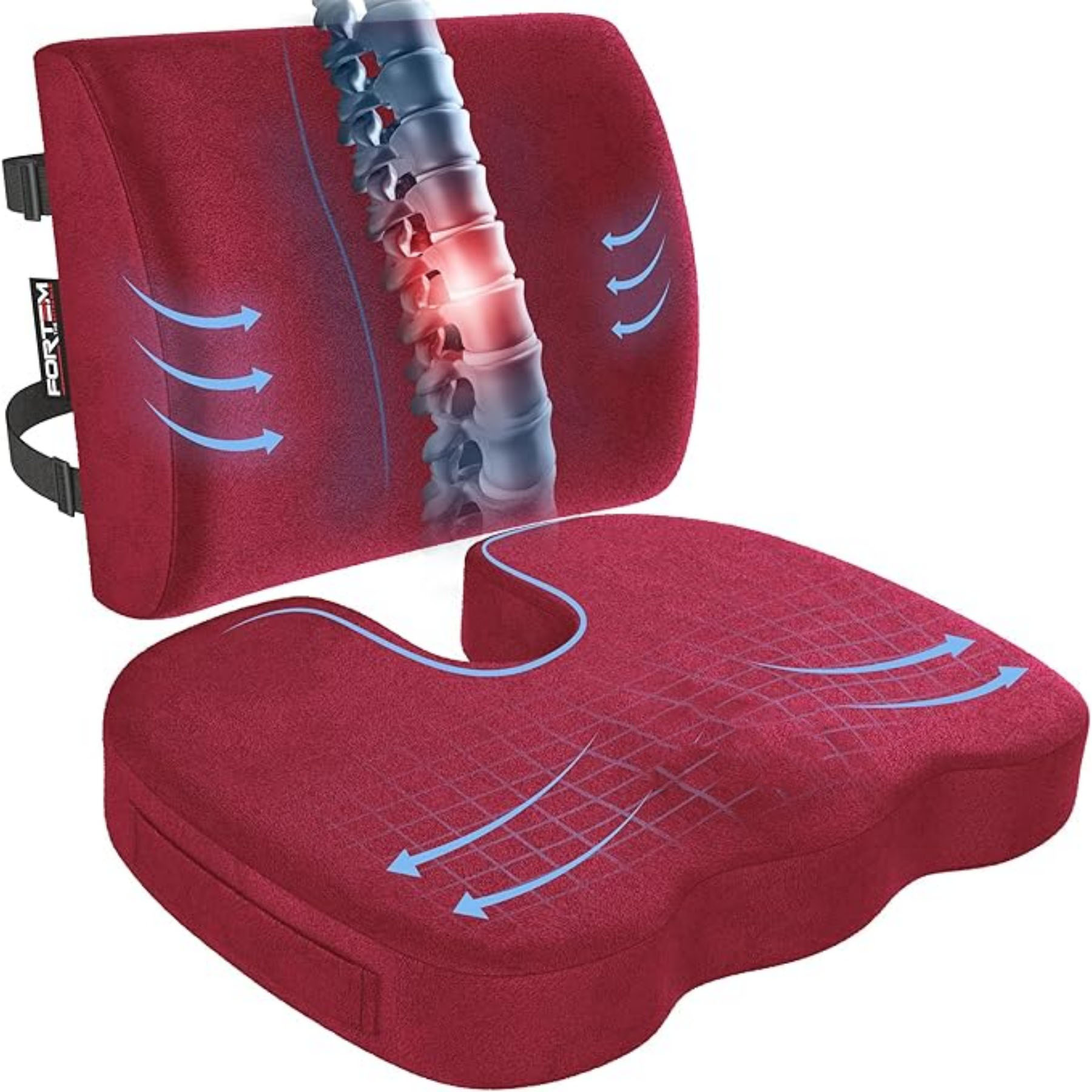 Memory Foam Seat Cushion and Lumbar Support 31