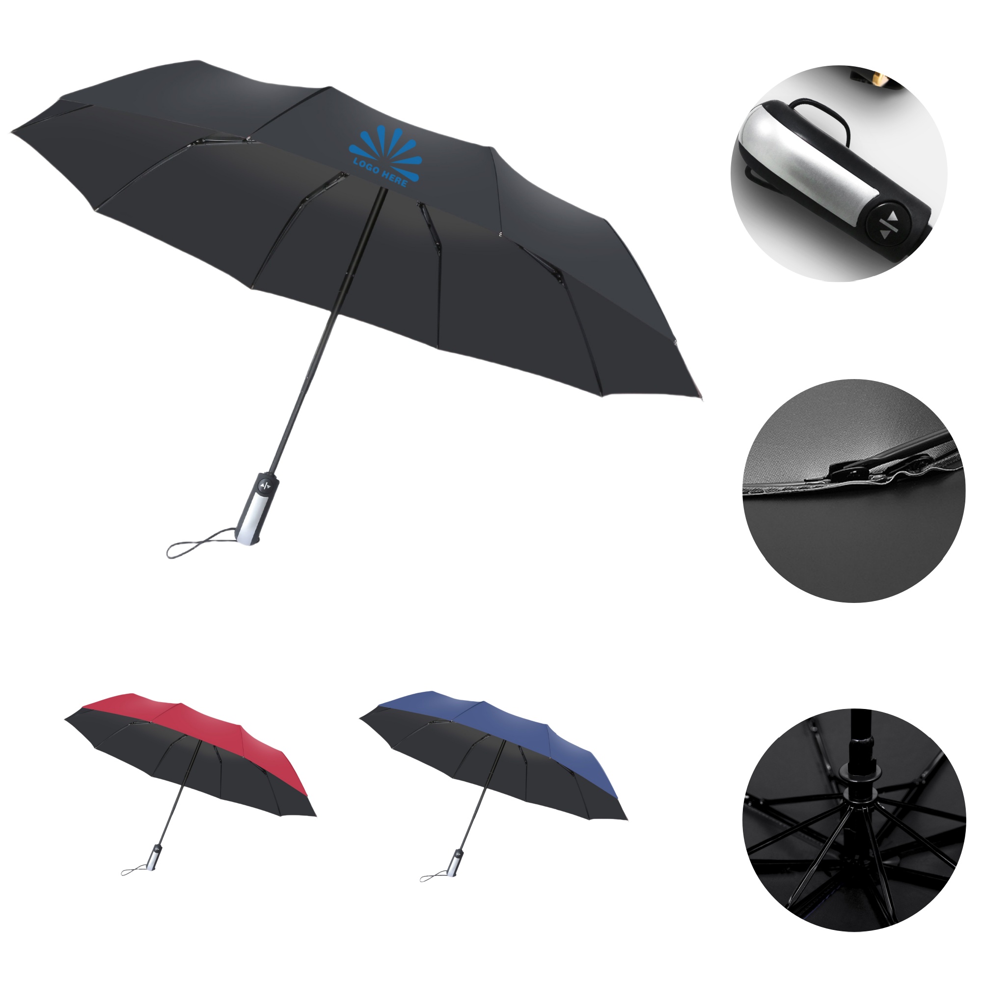 42" Auto Open/Close RPET Umbrella