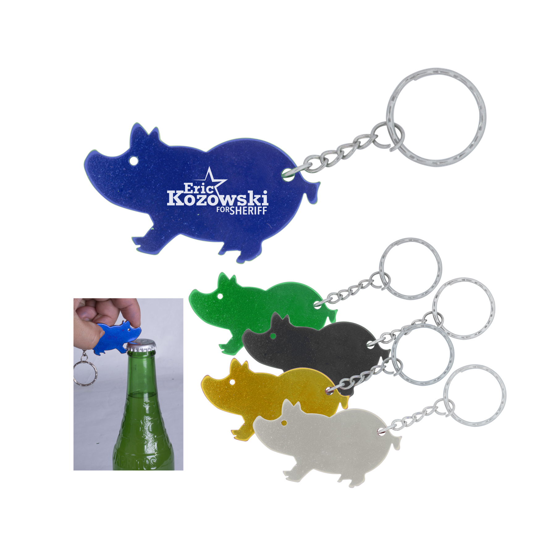 Mini Pig Key Chain- Bottle Opener Close Out 32