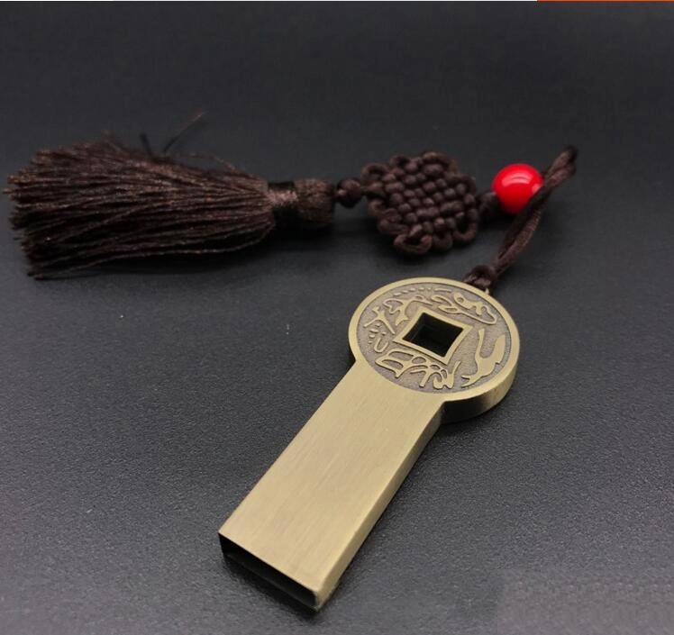 Classical round hole u disk customized-16G