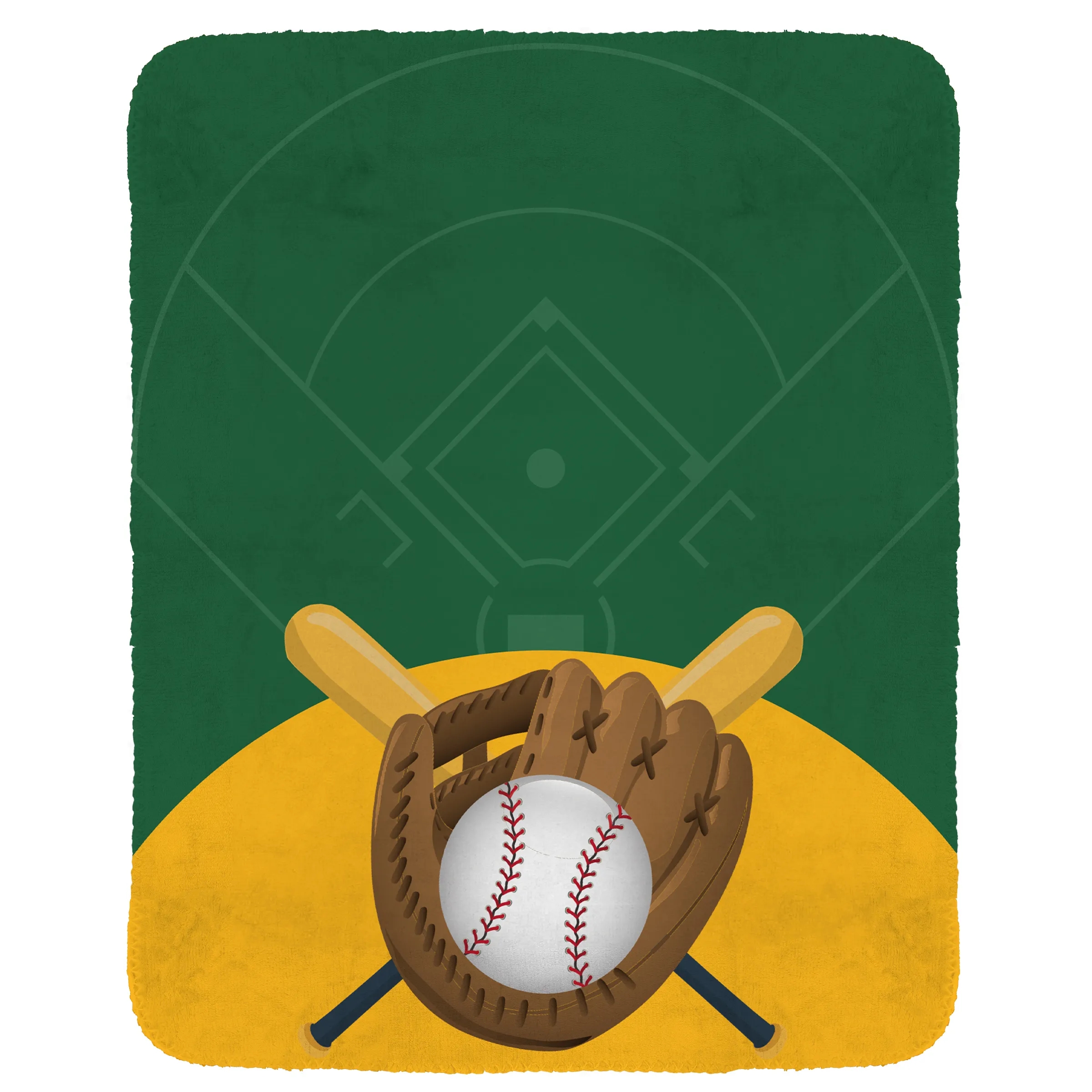 Baseball Velvety Recycled Plush Blanket 2