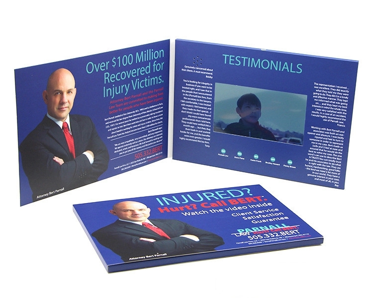 5.0" HD IPS Business Video Book Card, Customized