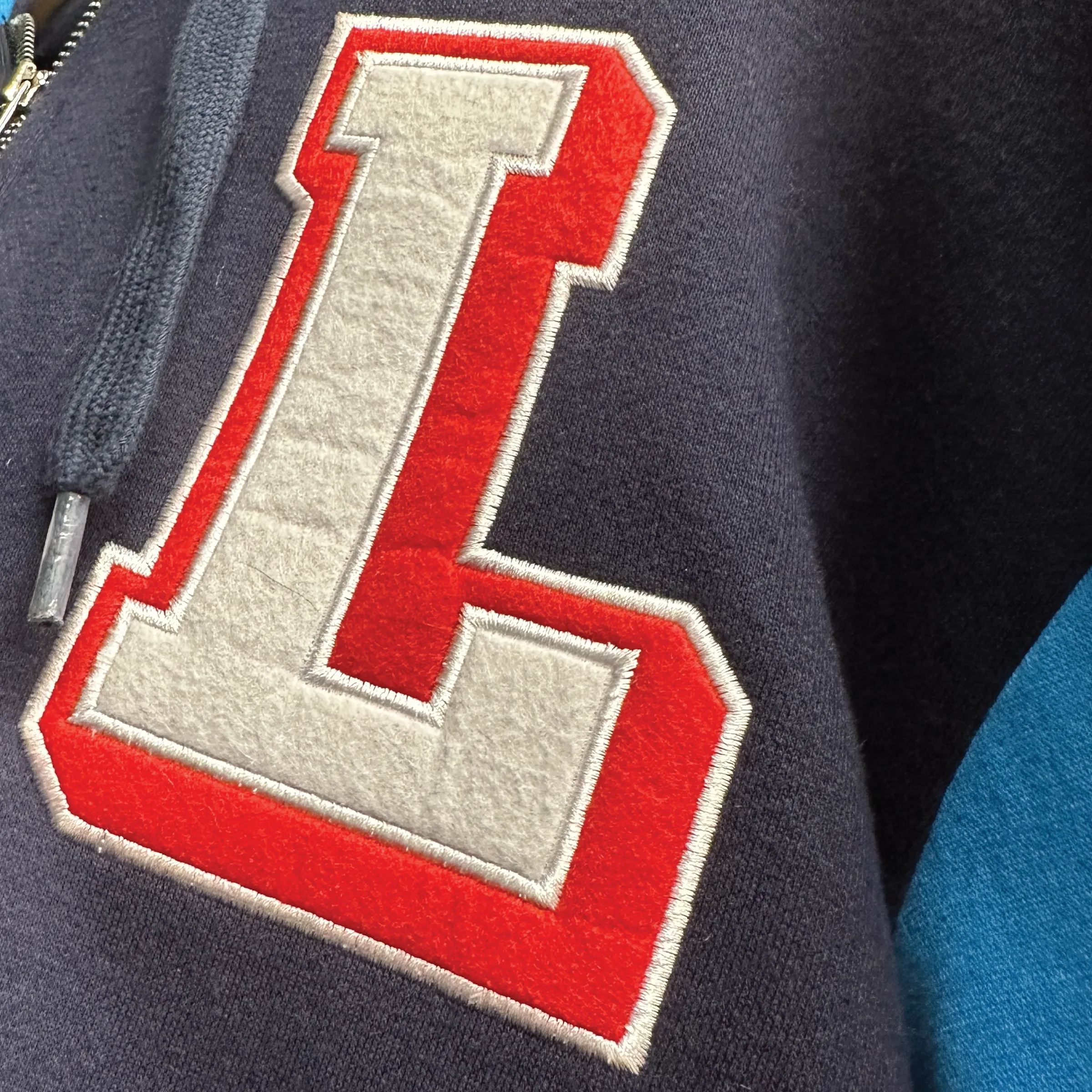 Hooded  Fleece Varsity Jacket With Custom Printed Lining 16
