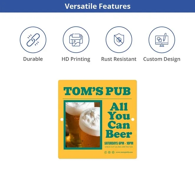 Custom Beer Signs(1' x1') SQFT 10