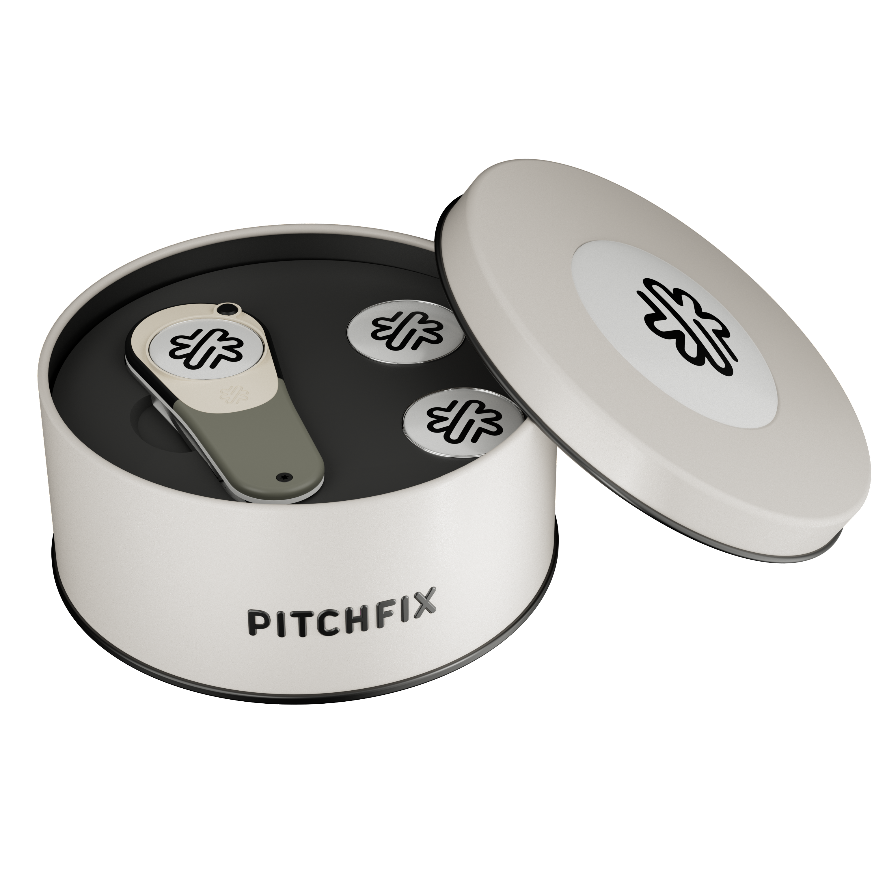 Pitchfix XL Golf Divot Tool in Round Tin 14