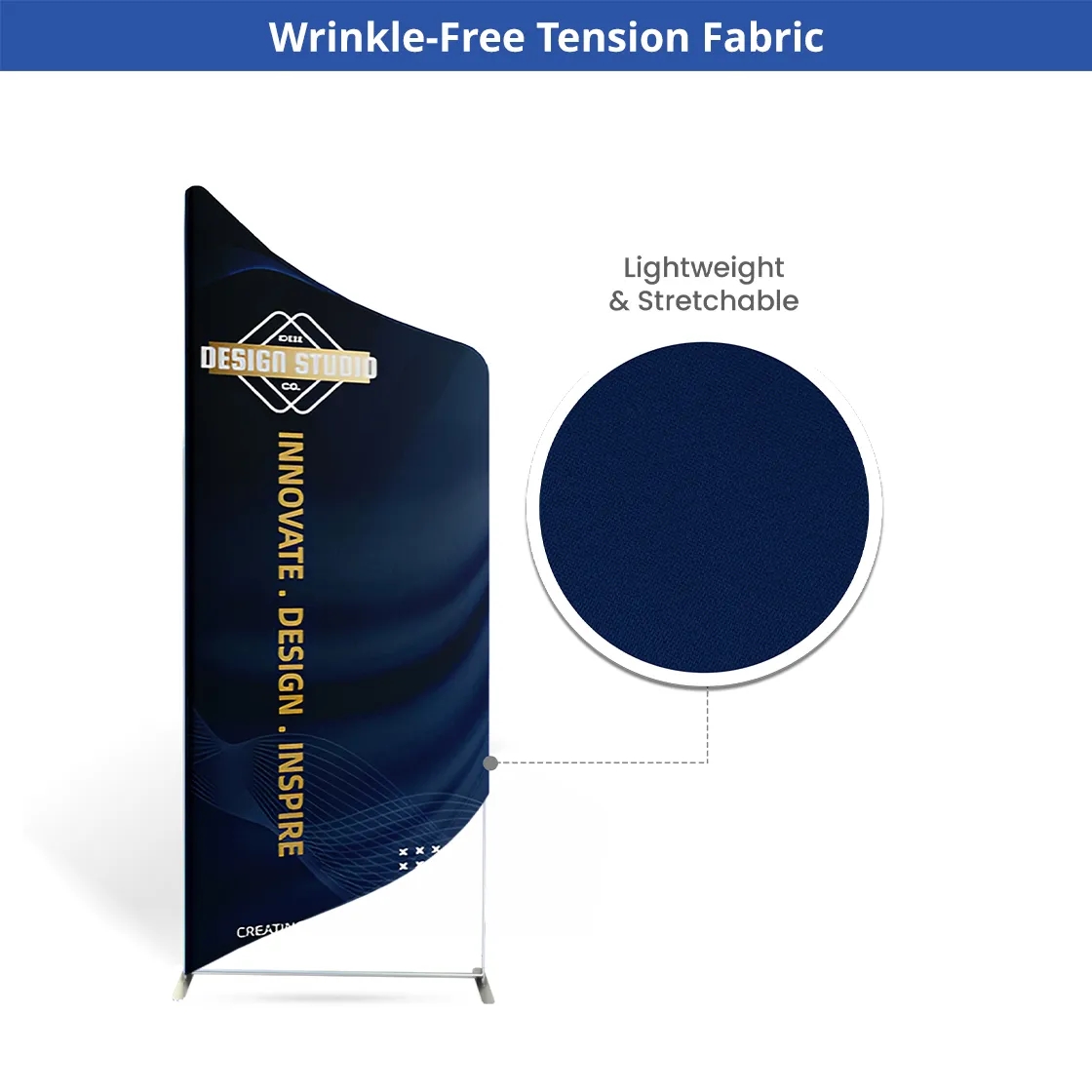 20ft Magnetic Modular Fabric Displays - U Shape 20