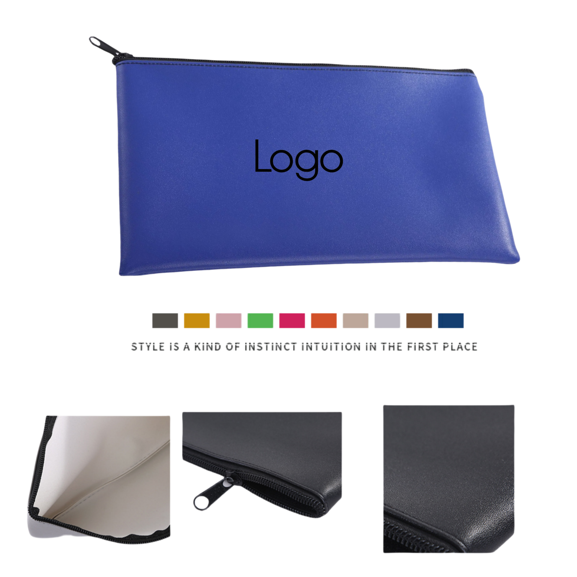 Faux Leather Deposit Money Bag 3