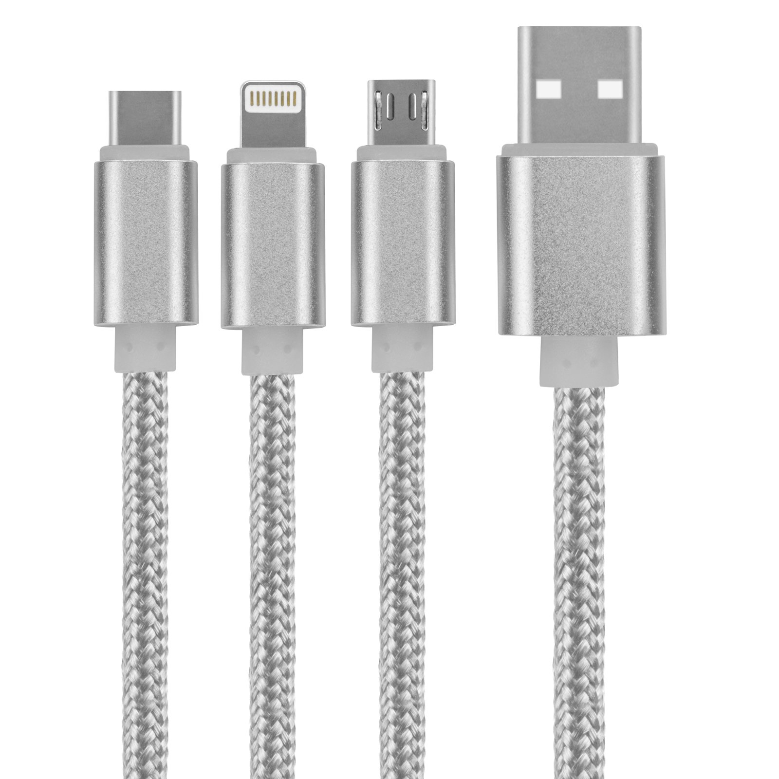 4-in-1 USB Keychain Charging Cable 9