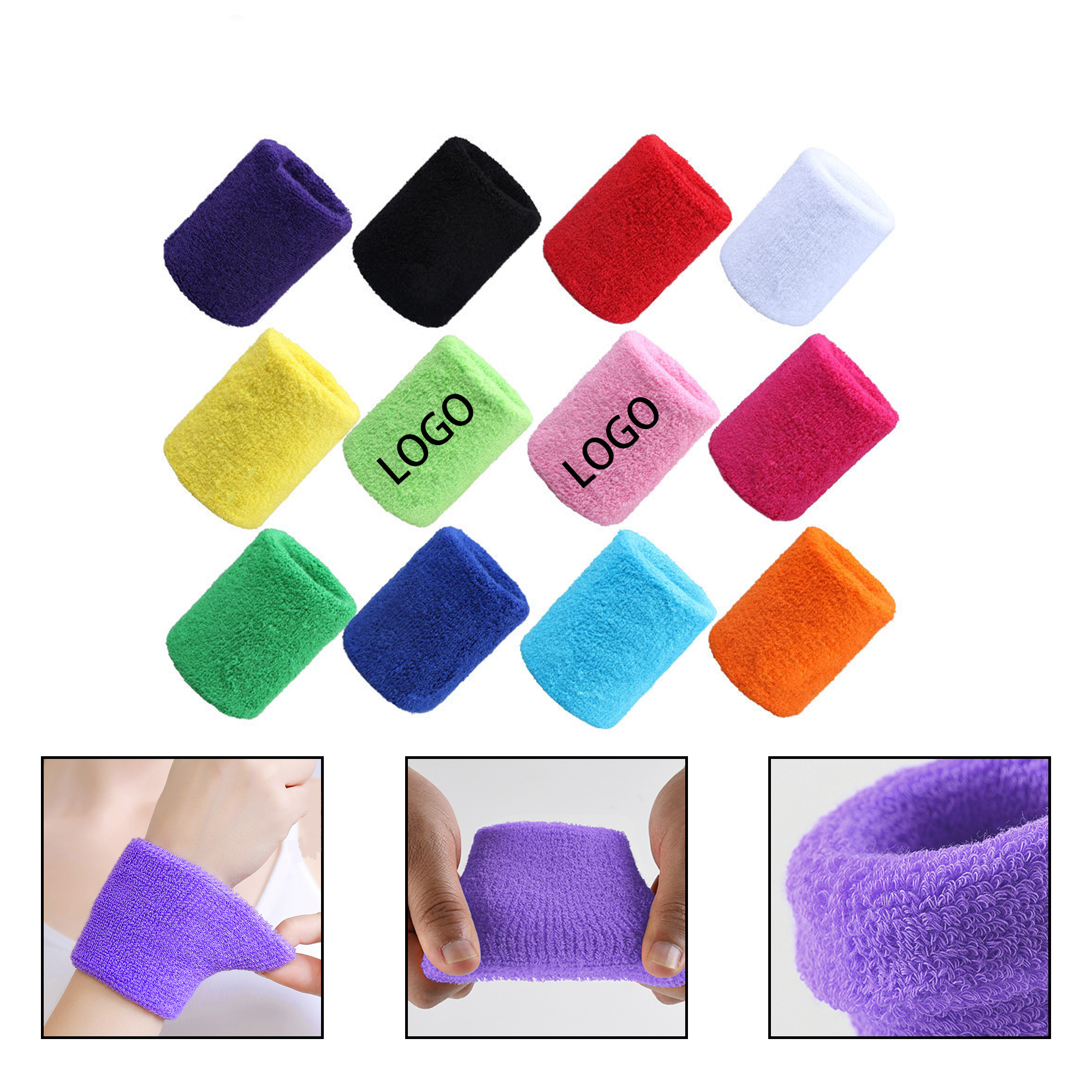 Sports Elastic Wrist Guard Breathable Sweatbands