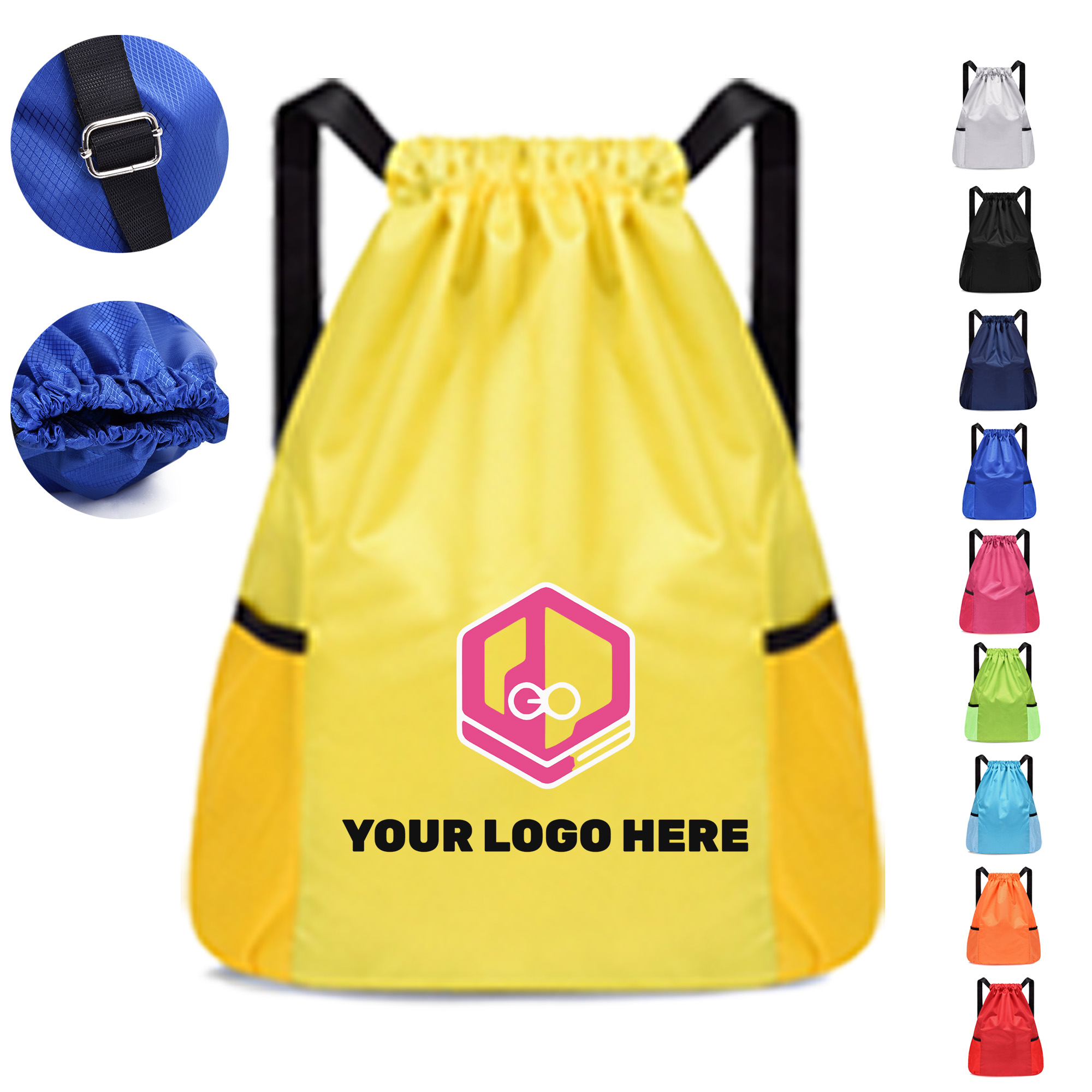 Drawstring Closure Backpack 2