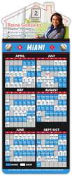 Magna-Card House Shape Magnet - Baseball Schedules (3.5 x 9)