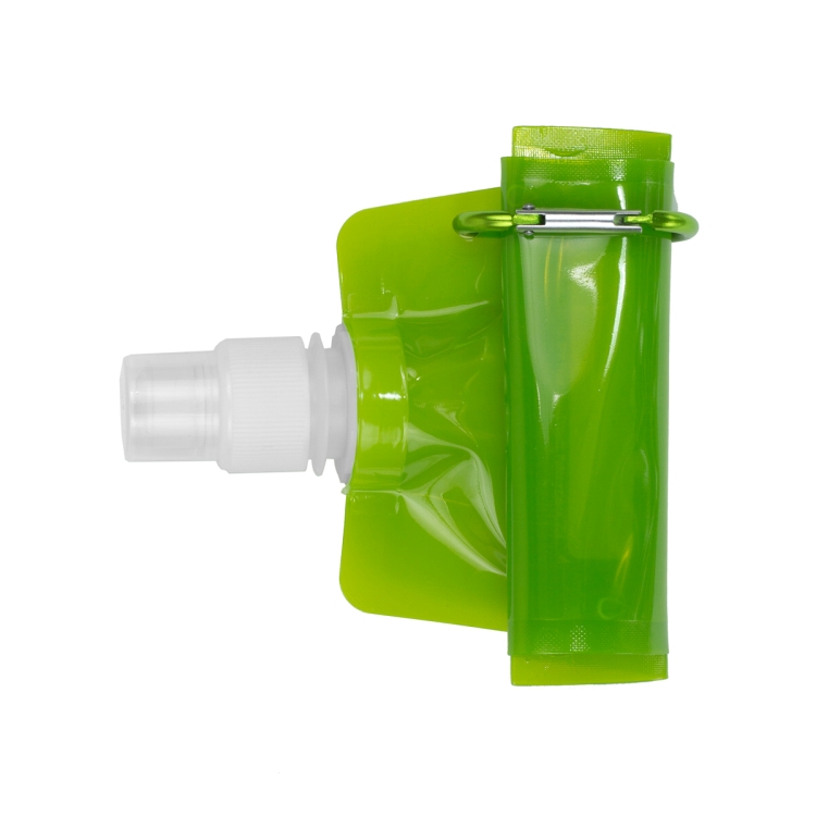 "Roll Up" 18 oz Foldable and Reusable Water Bottle with Matching Carabiner 48