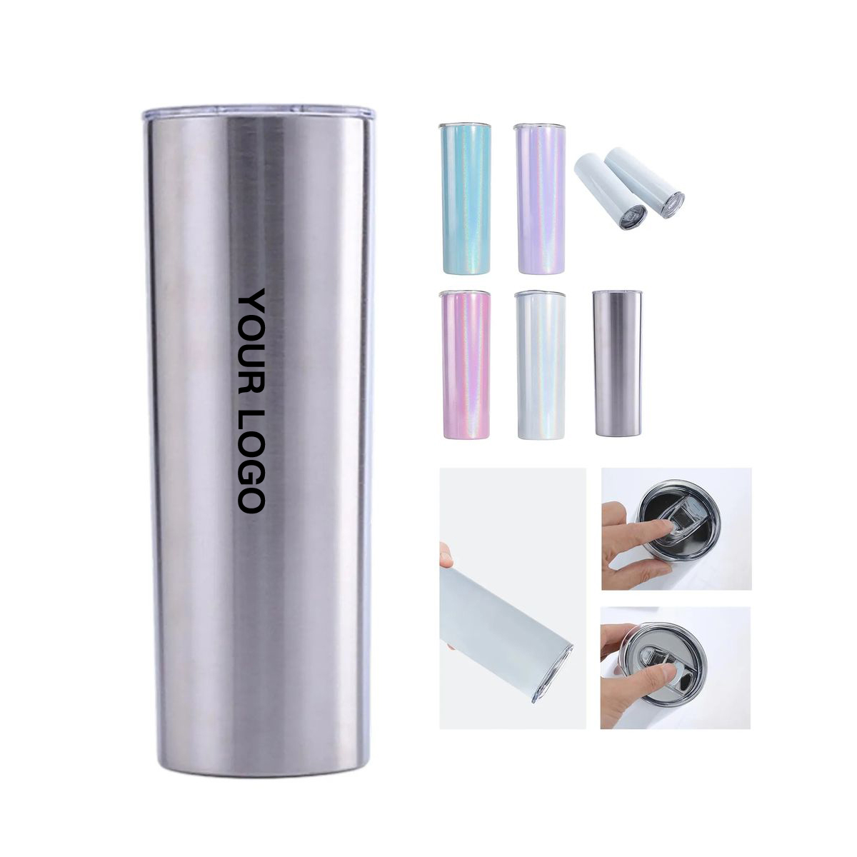 20 oz Stainless Steel Tumbler with Lid