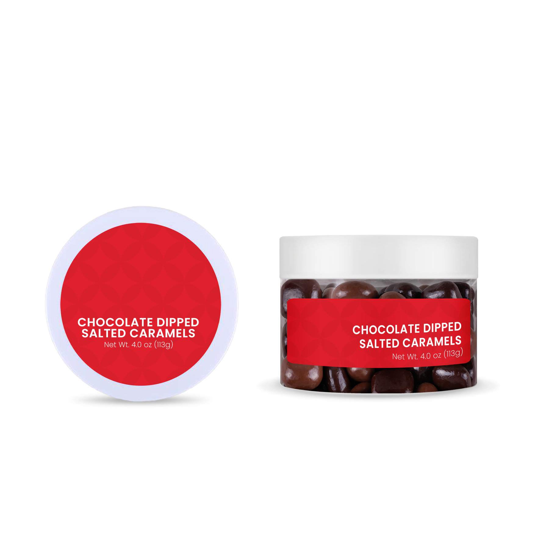 Chocolate Dipped Salted Caramels : Small Jar 9