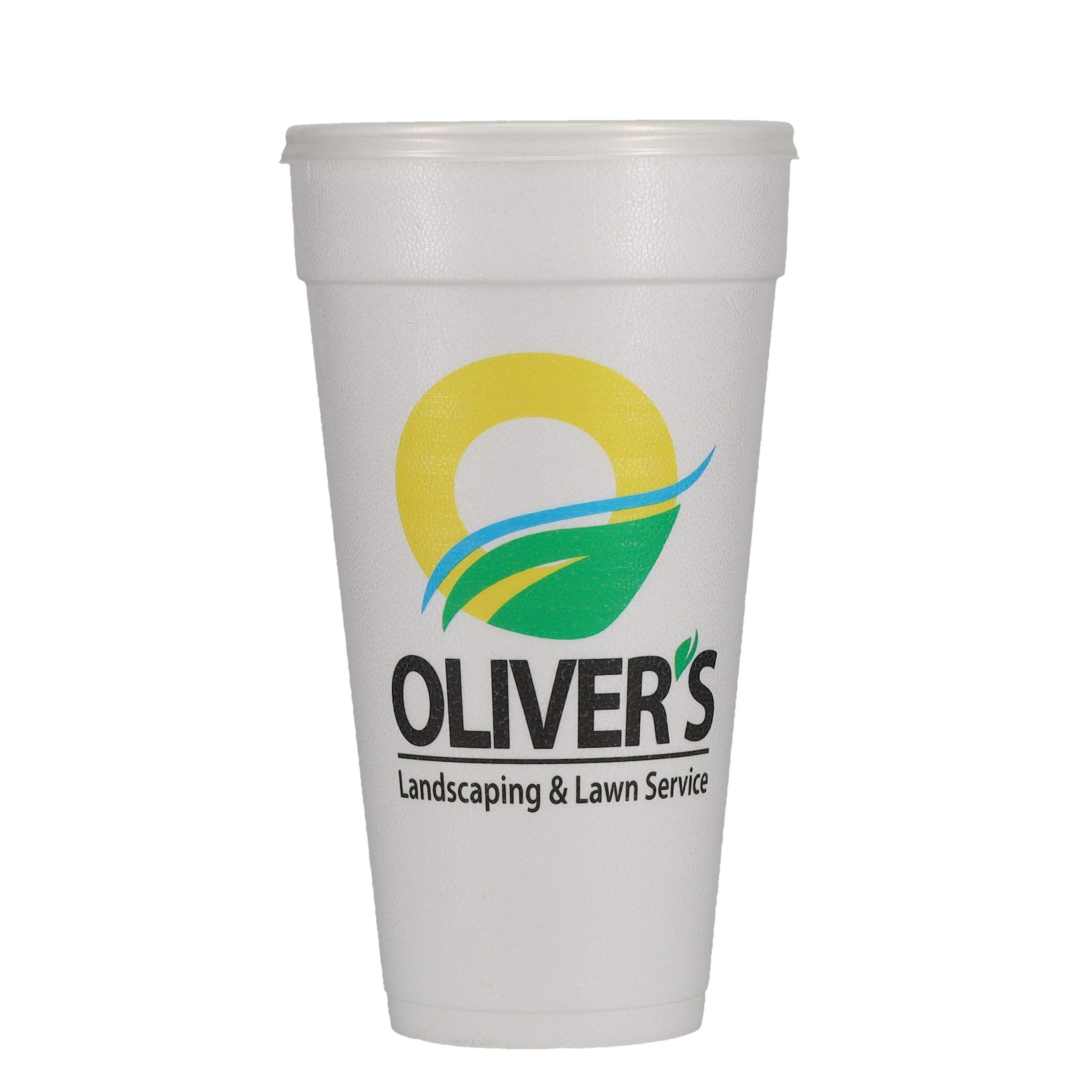 14/16/20/24 oz Foam Cup Straw Slot Lid Frosted 6