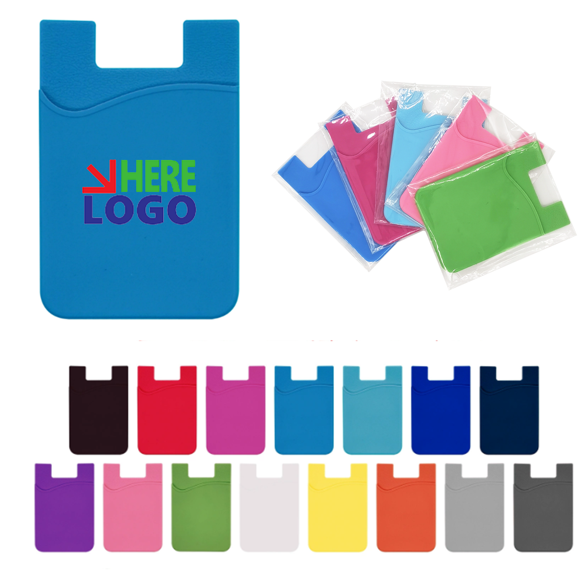 Convenient Silicone Phone Card Sleeve 3