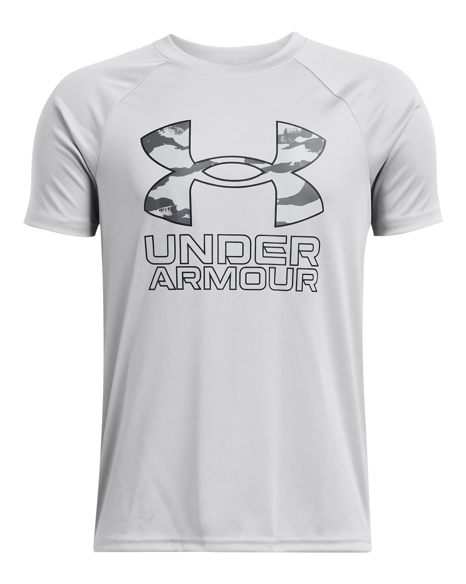 UA Tech Hybrid Print Boys' Short Sleeve 4