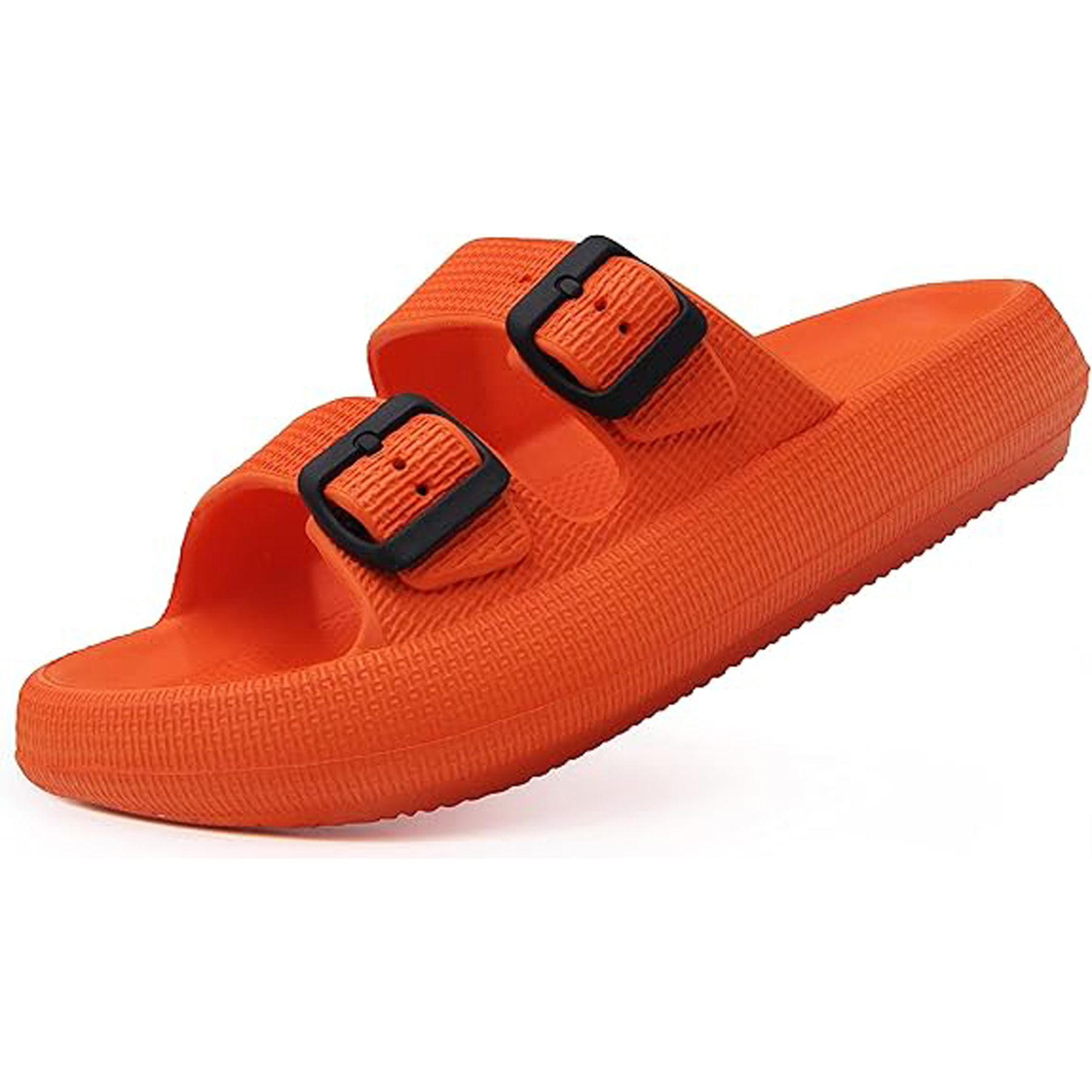 EVA Double Buckle Adjustable Flat Sandals 8