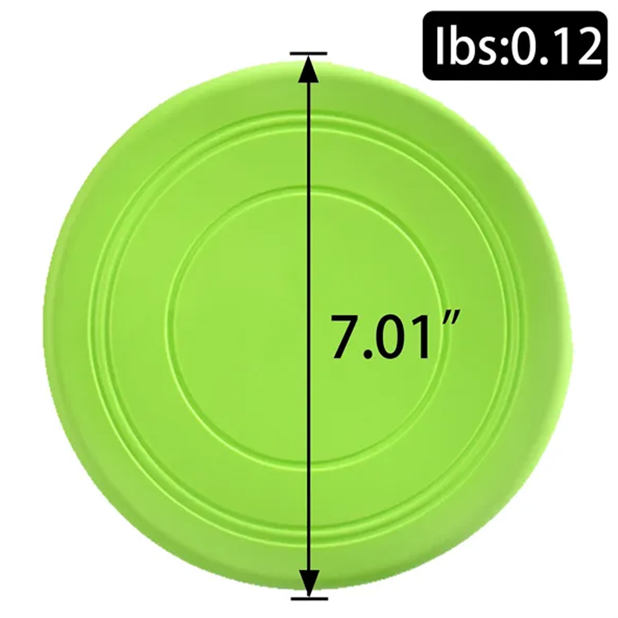 Soft Rubber Dog Flying Disc 7 Inch, 7 Colors 12