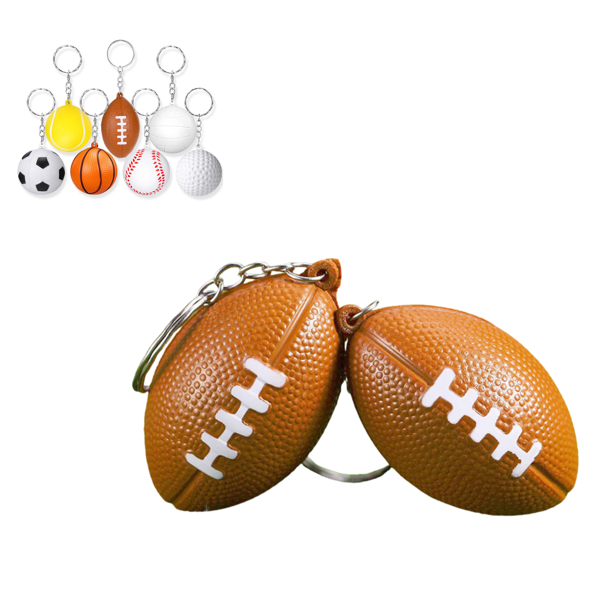 Compact Stress Ball Keychain for Relaxation on the Go 3