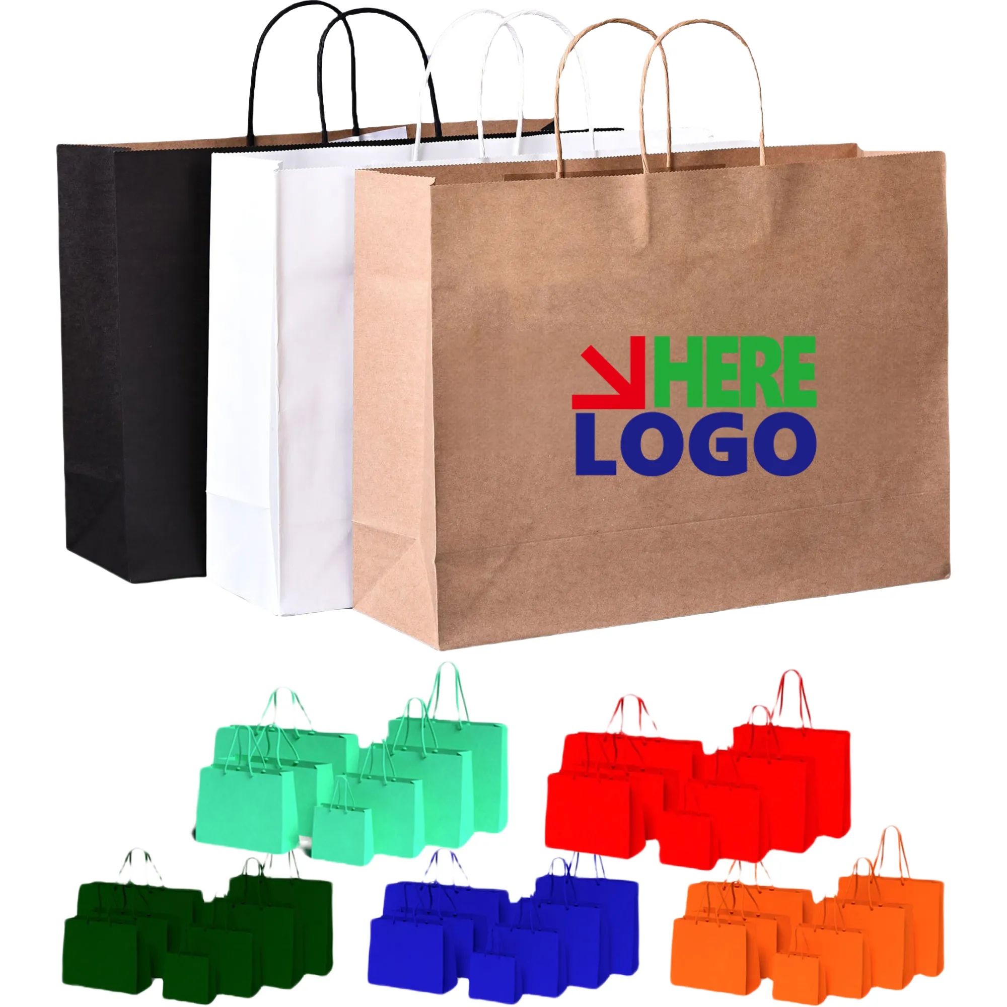 Kraft Shopping Gift Brown Paper Bag