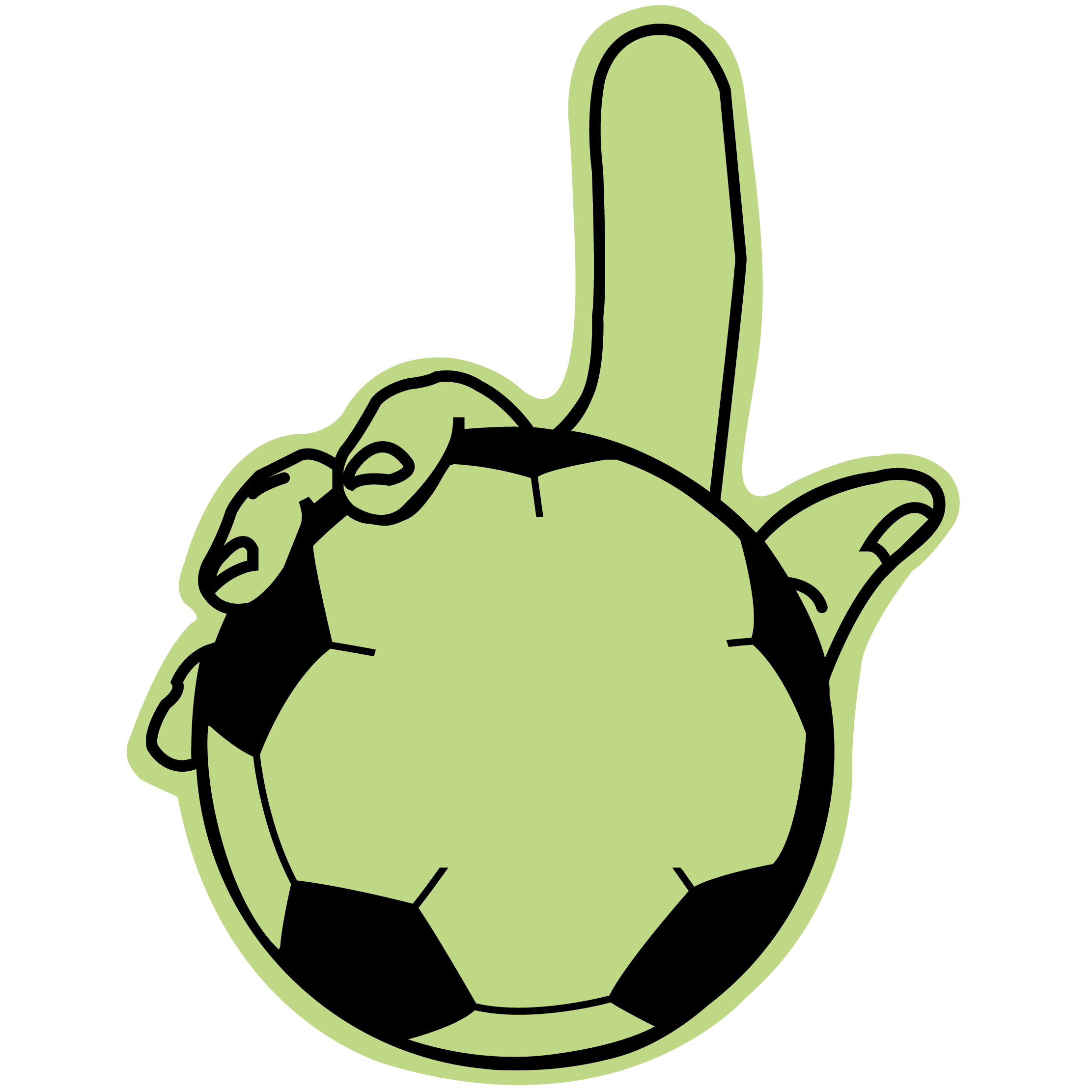 Soccer Ball Hand 55
