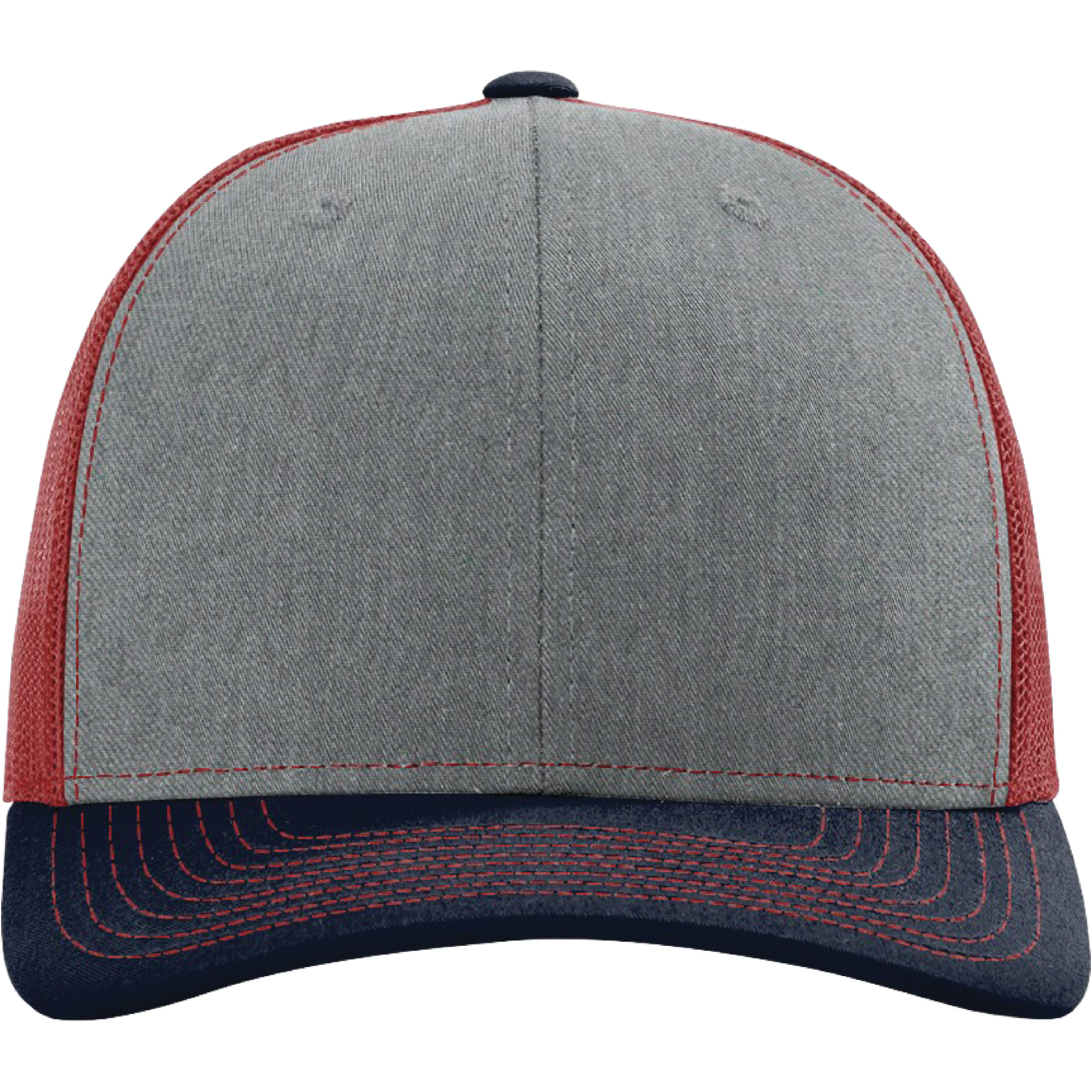 Richardson 112 6-Panel Snapback Trucker Hat w/Leatherette Adhesive Patches or Embroidery 323