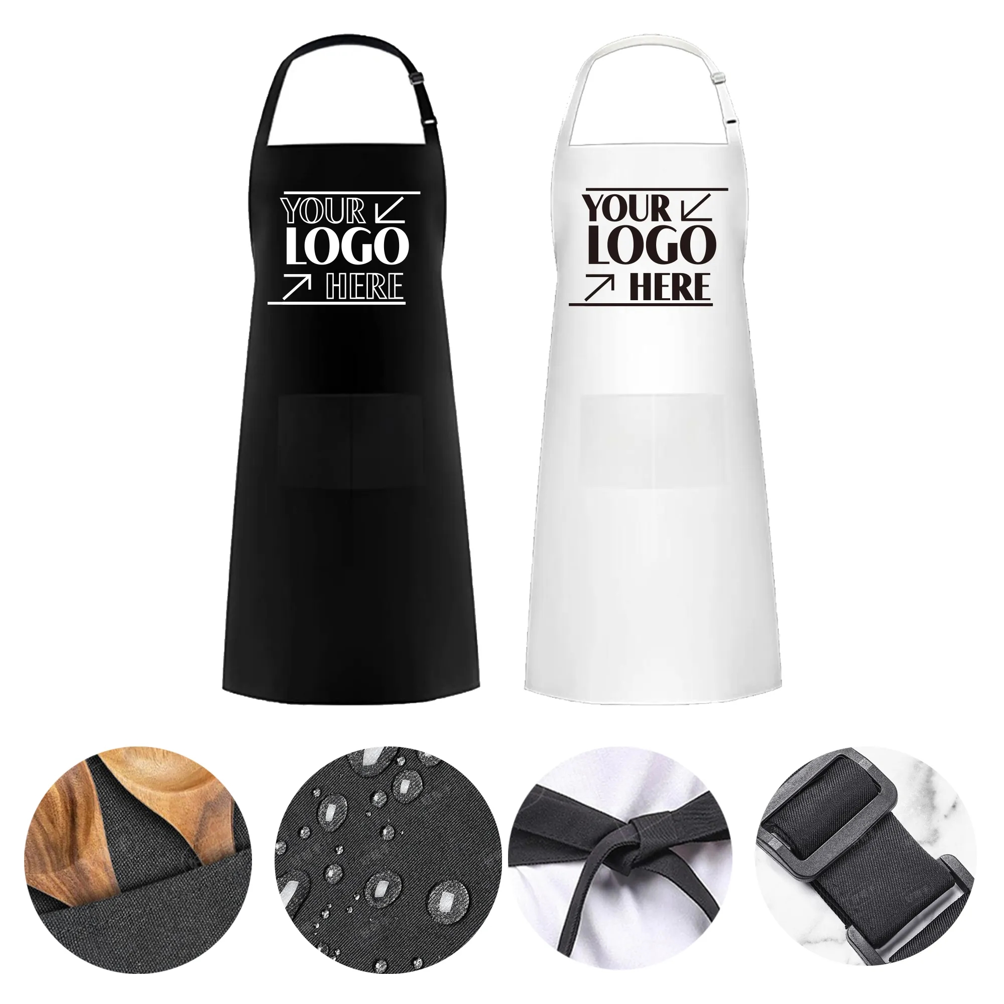 Bib Apron With Adjustable Neck Band
