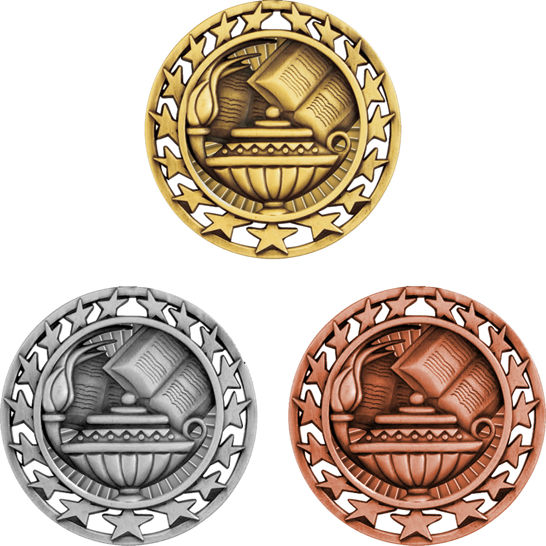 Stock Star Sports Medals: Book & Lamp