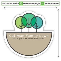 Custom Shape Magnet<7.99 Square Inches 40 Mil Outdoor Safe