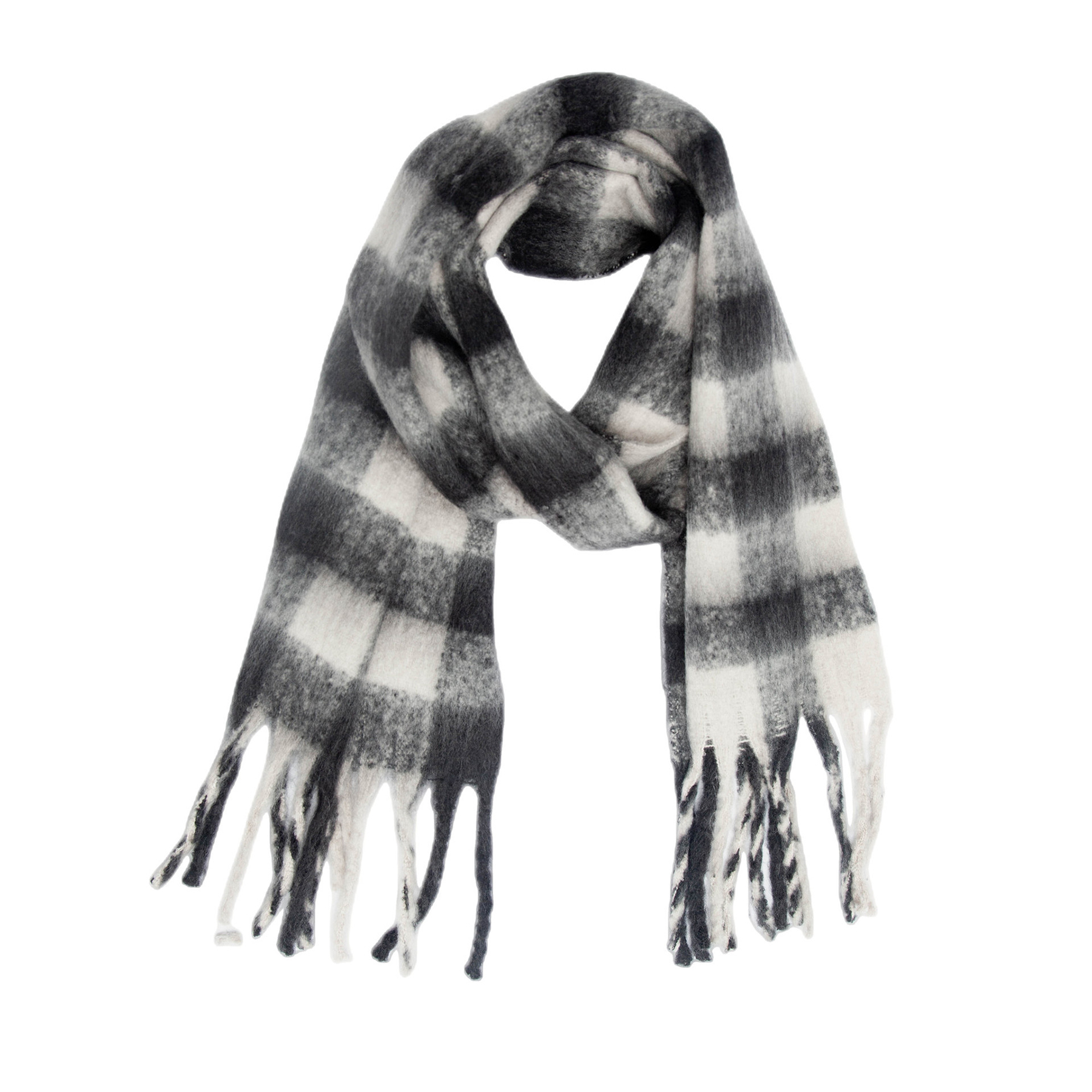 Big Coloured Checked Winter Warm Wrap Scarf 45