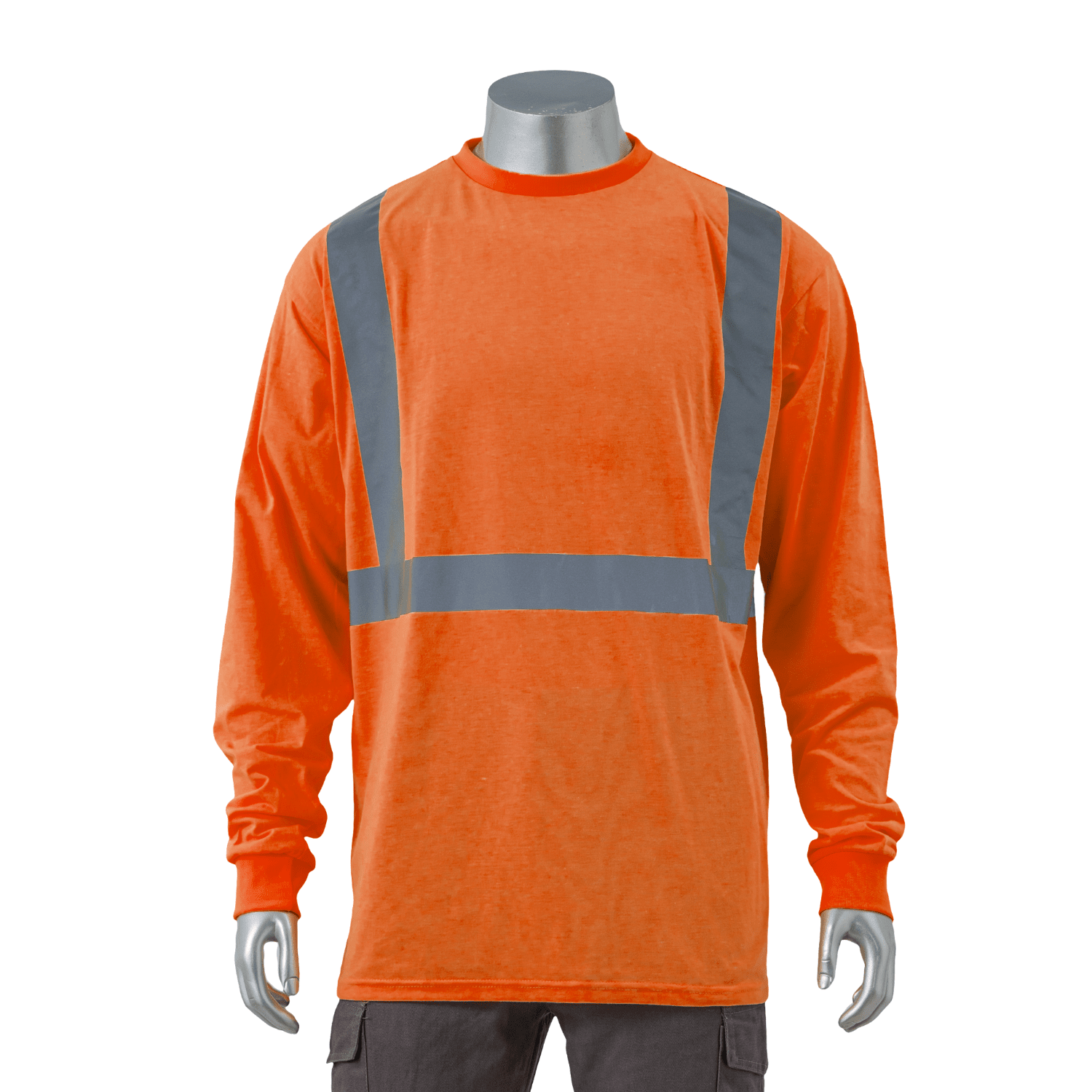 5 Oz. Poly-Cotton Class 2 Reflective Tape Safety T-Shirt