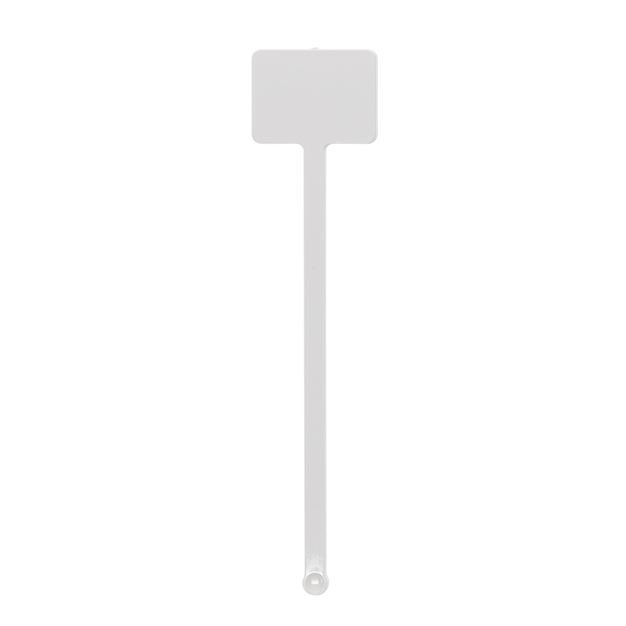 Plastic Drink Stirrer 5.750" Rectangle White Tradition Print 7