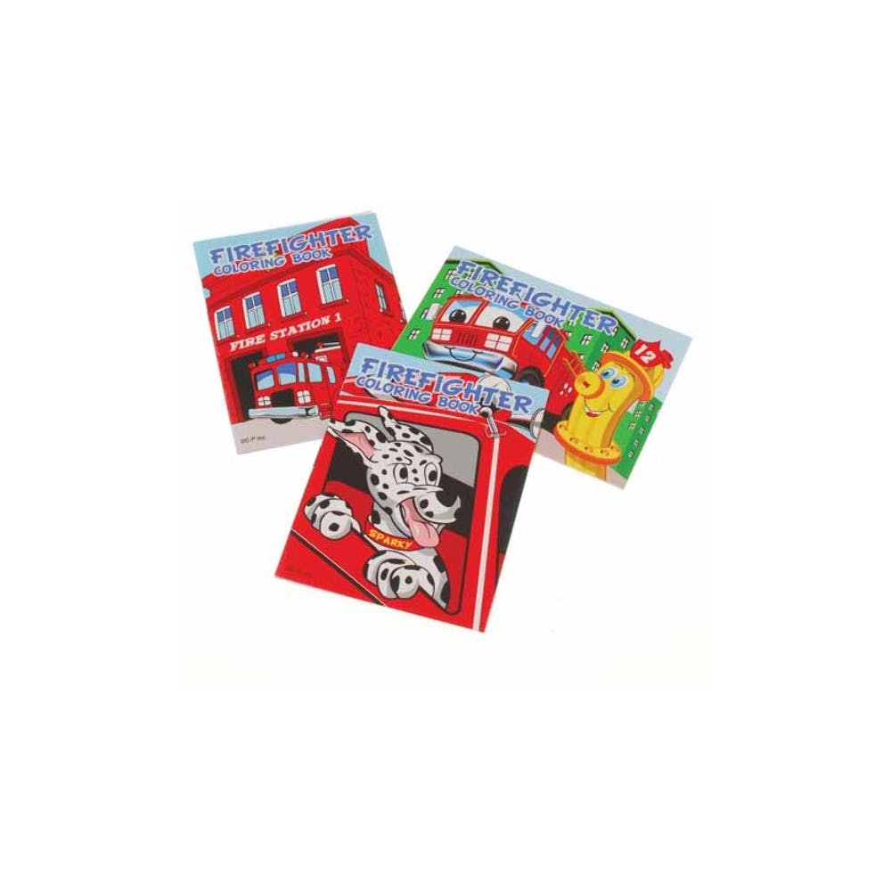 Mini Firefighter Coloring Books - Assorted 3