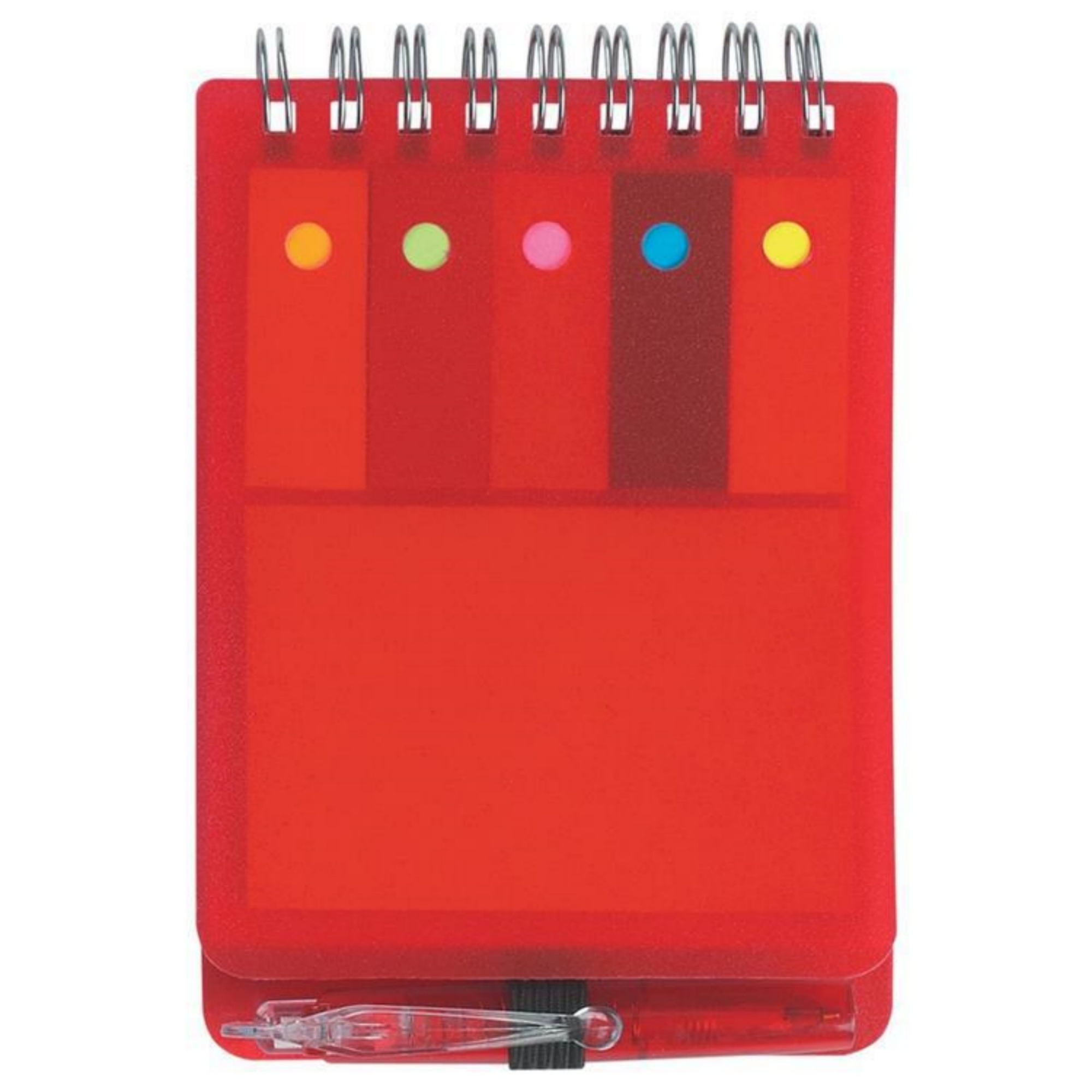 All - in - One Spiral Notebook: Sticky Notes, Writing Pad & Pen Included 11