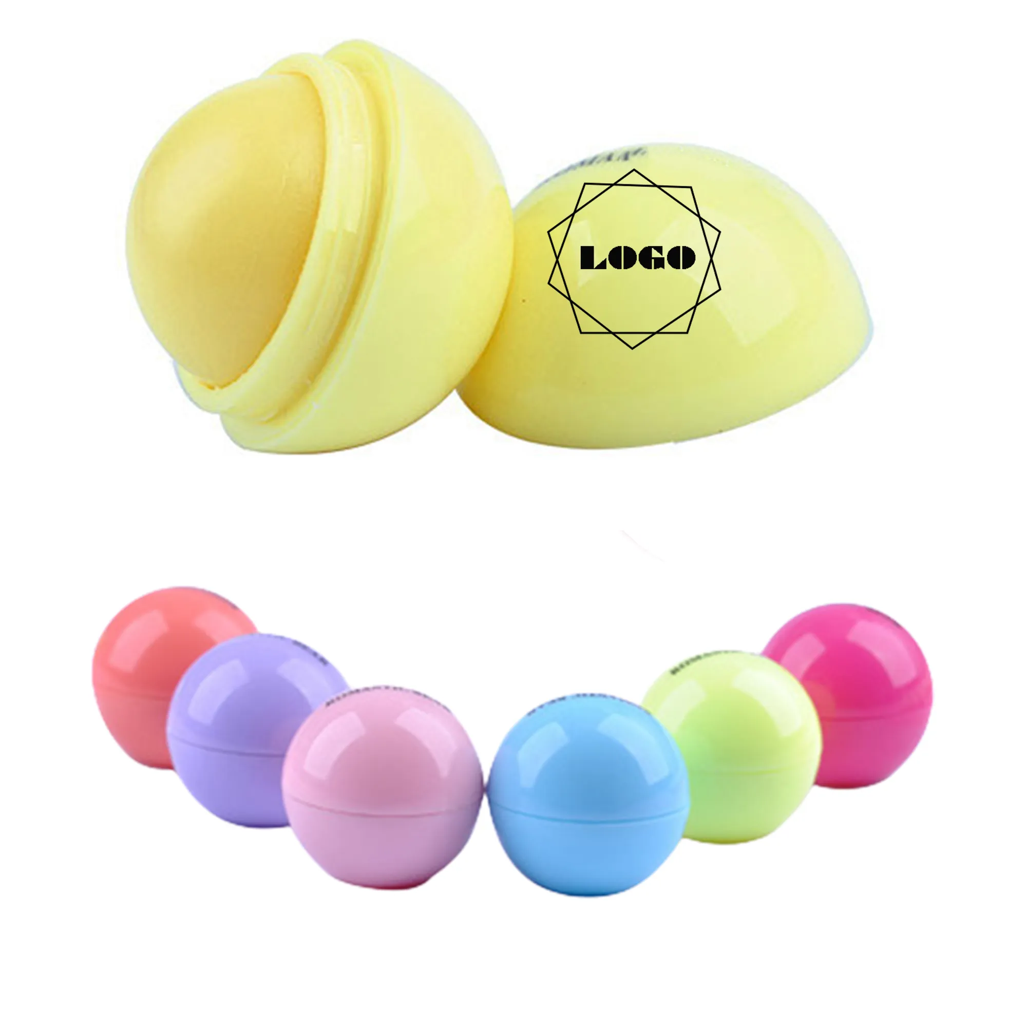 Round Scented Lip Balm 4