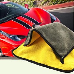 Double Layers Microfiber Car Detailing Towels
