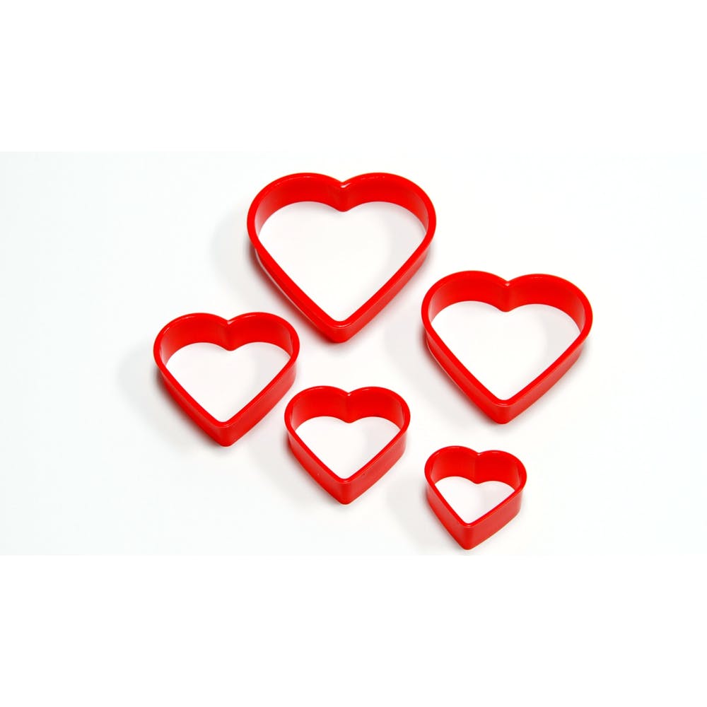 Heart Shaped Cookie Cutter Sets - 5 Sizes 3
