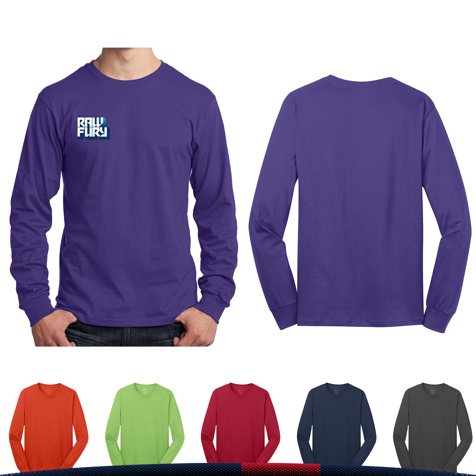 Port & Company® Men's Long Sleeve Cotton T-Shirts