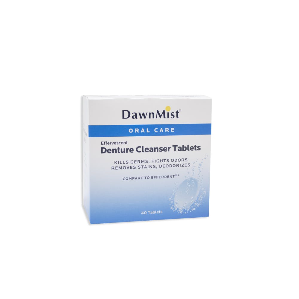 Denture Cleanser Tablets - 40 Tablets Individually Wrapped 2