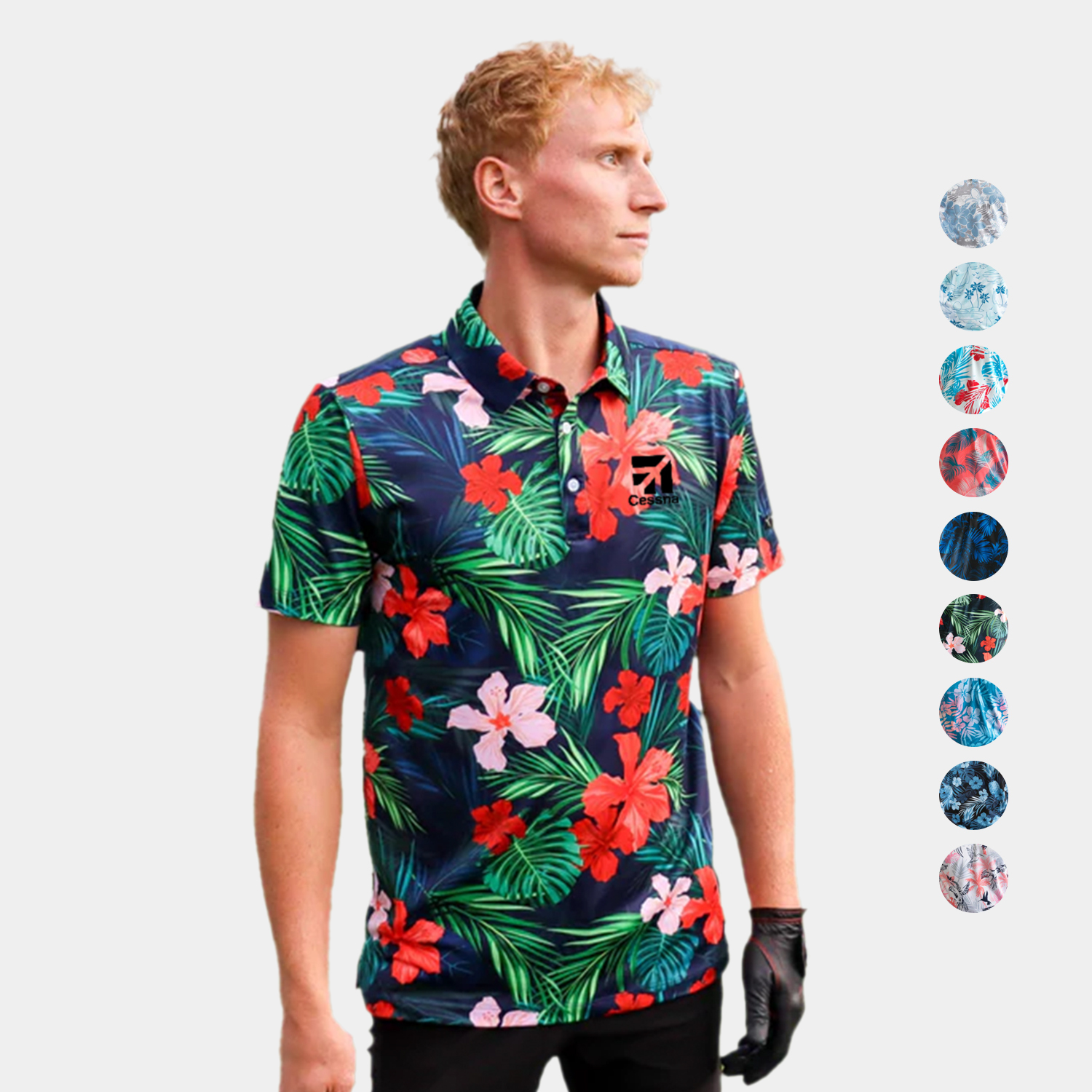 YATTA Golf® - Blossom men's Moisture Wicking non iron Golf Polo Shirts