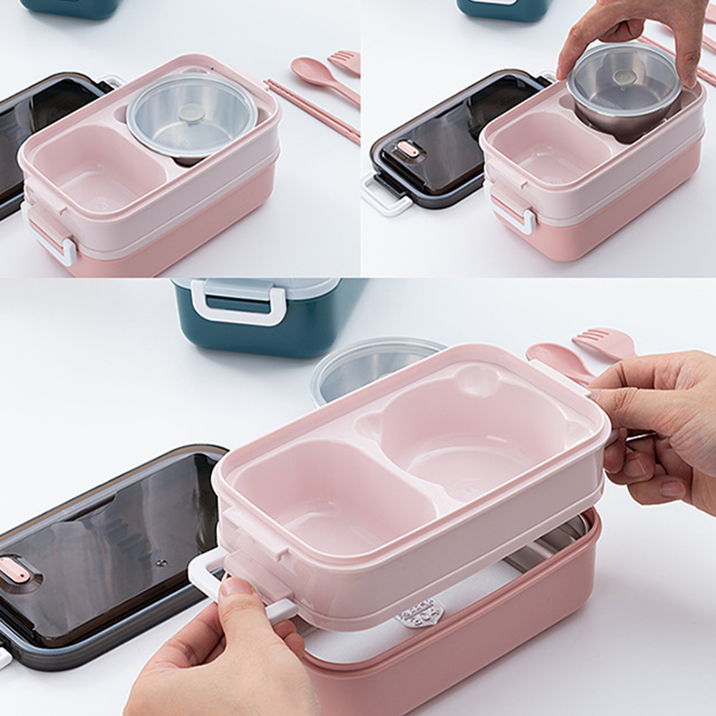 Stainless Steel Portable Sealed Lunch Box 9