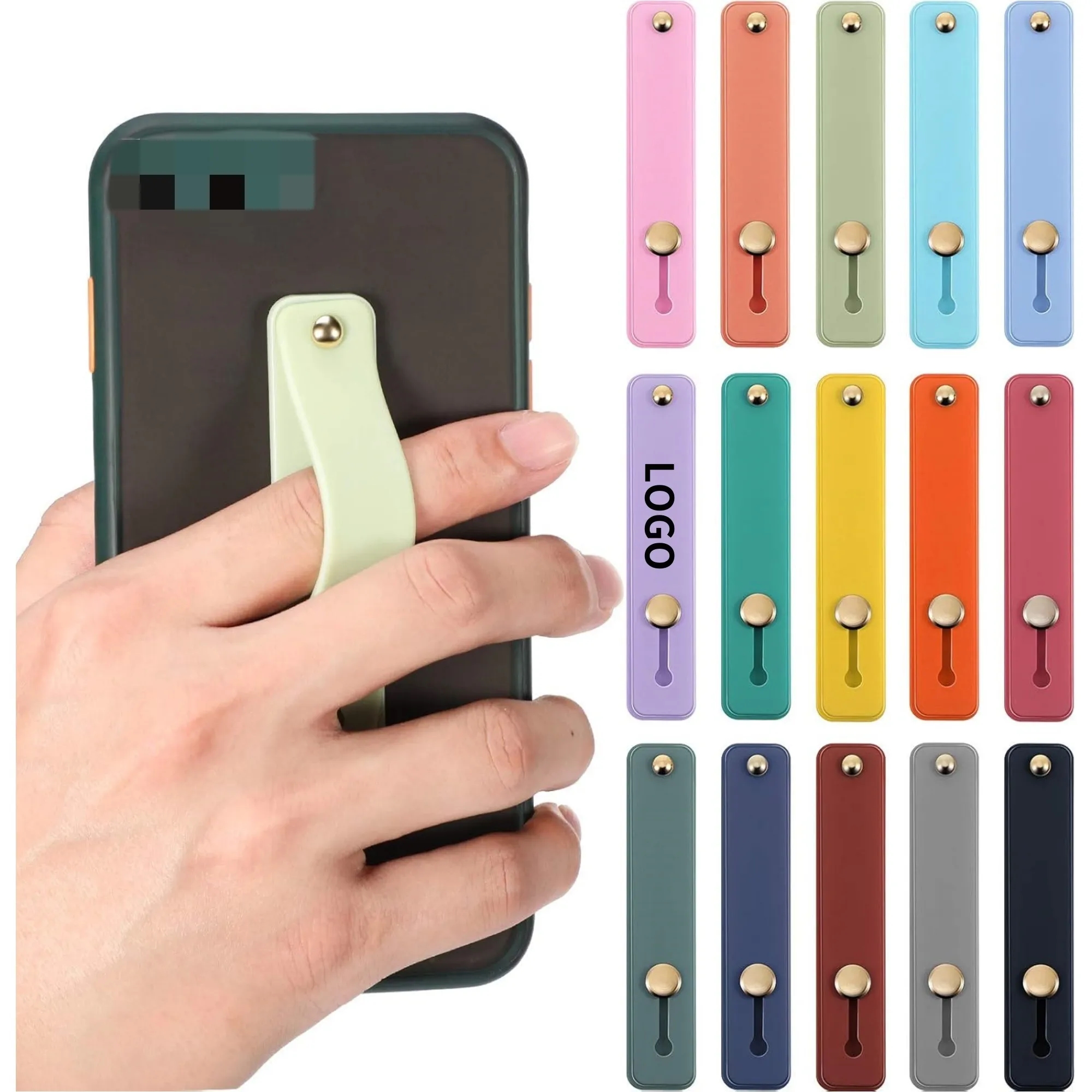 Phone Grip Holder Stand With Finger Strap