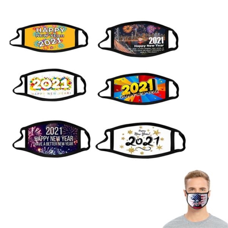 2-layer Reusable Sublimation Face Mask With Filter Pocket