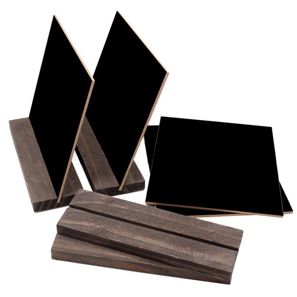 Wood Tabletop Double Sided Blackboard Message Board Kids Toy