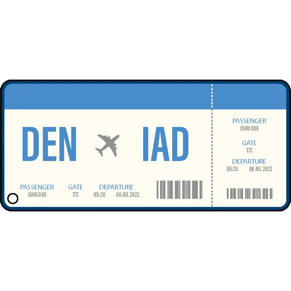 Stock Shape Acrylic Key Tags 5