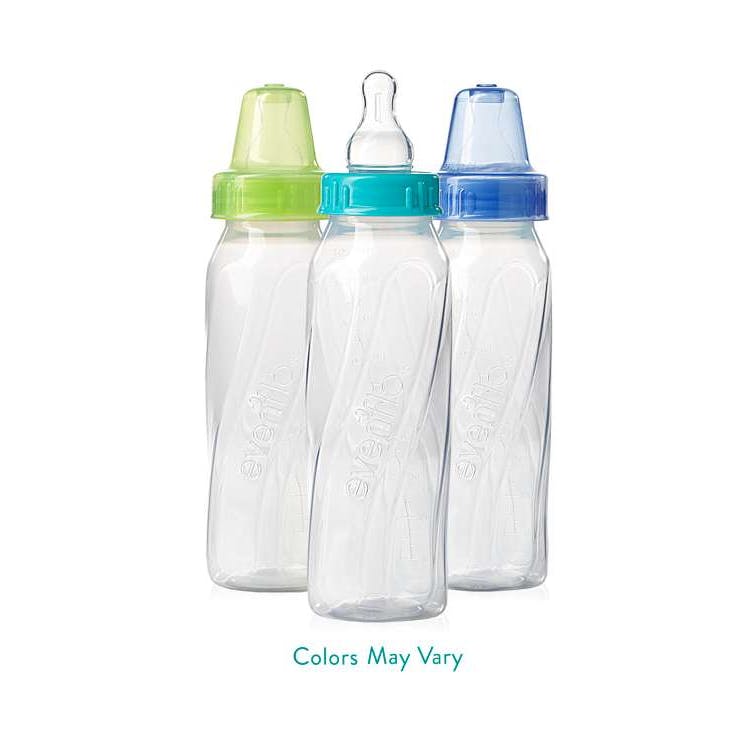 Evenflo Classic Clear Plastic Bottles 8oz 3pk 3