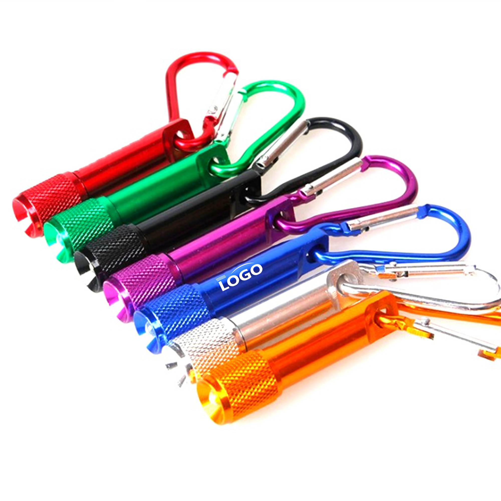 Compact LED Flashlight with Carabiner Clip