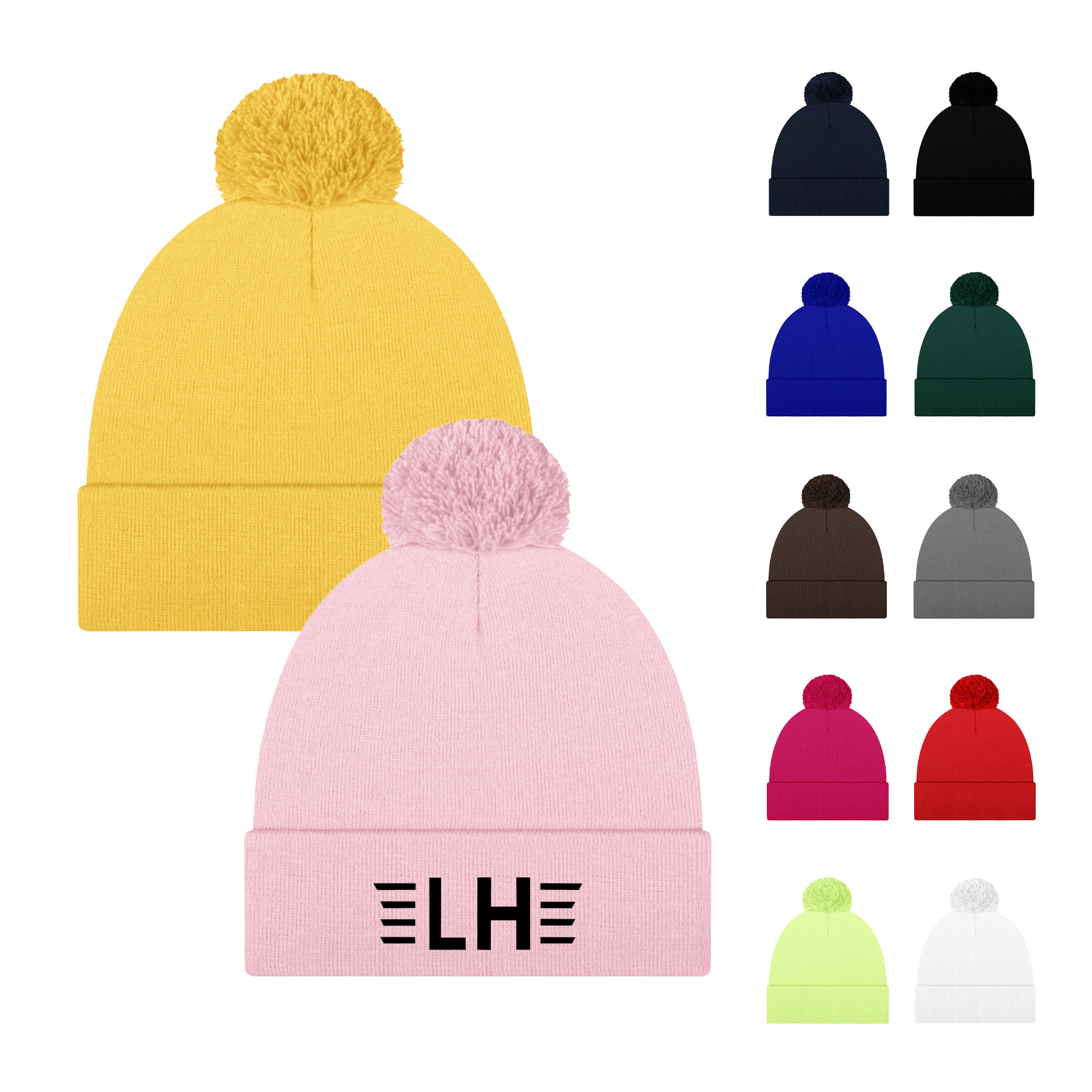 Beanie Cap With Pom
